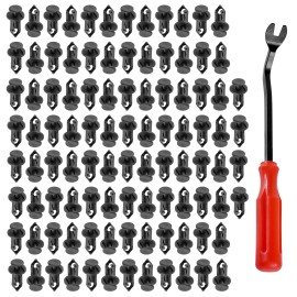 Caltric 100 Fender Rivet Clips w/ Tool for Polaris General 1000 / General 4 1000 7661855