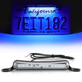 LivTee License Plate Light, Extremely Bright LED License Plate Lights Assembly for Trailer UTV ATV Truck RV Boat, Blue