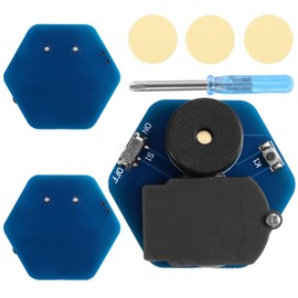 BTFO 3pcs Cricket Noise Maker, Hexagonal Geometric Design with 16 Sounds Beeping Cricket Annoying Noise Machine Hidden Prank Device for Parties Office Home School & Car (Blue)