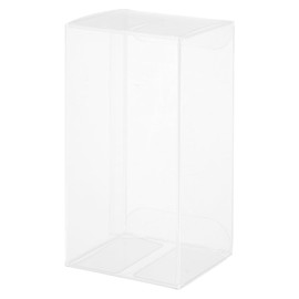 MECCANIXITY Plastic Retail Boxes 1.8"x2"x3.9" (45x50x100 mm) Gift Box with Protecting Film for Candy, Cookies, Christmas, Wedding, Party Wrapping Clear Pack of 30