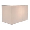 Contemporary and Stylish Dove Grey Linen Fabric Rectangular Lamp Shade