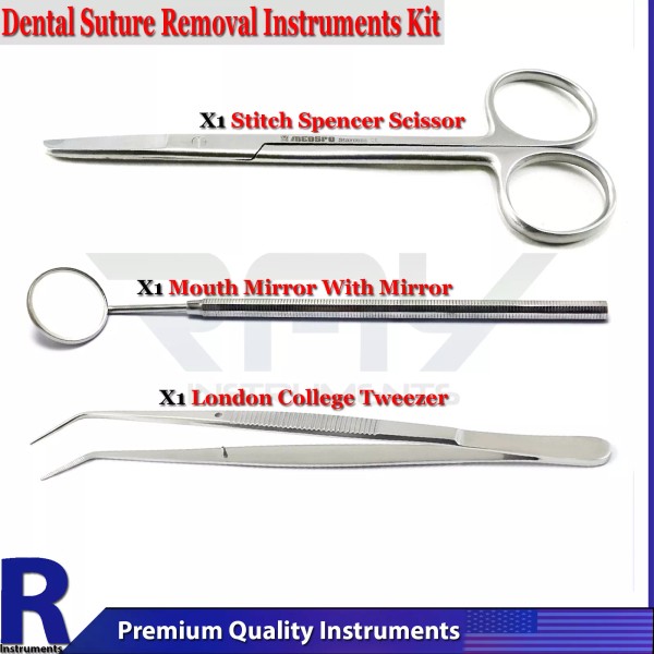 Medspo / London Instruments Set of 3 Dental Suture Removal