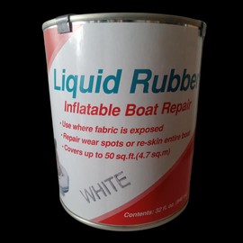 Inland Marine USA Liquid Rubber for Re-Skinning of Inflatable Boats and Dinghies (White)