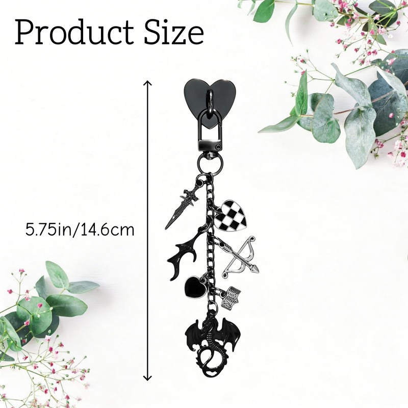 Sxdahran Charm Chain for Kindle, Fantasy E-Reader Decor Cute Charms