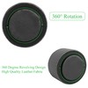 Czzmy Round Leather Art Supply Organizer,Remote Control Holder with Adjustable