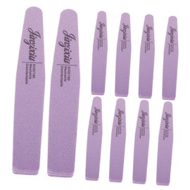 Ipetboom 10pcs Diamond Sponge Strips Nails Files Coarse Sided Toenail Wet Sanding Buffer Smoother Grit Color Nail Tools Manicure Tools Professional Sponges Nail Block Nail Art Tool Purple