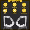 GearUp 1 Pair Front Driving Fog Light Bezel Cover for