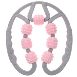 Beavorty Beavorty 1pc Seven-Wheel Massager Handheld Massage Roller Leg Massage Tool Tool Leg Circulation Thigh Roller Massager Fitness Pink Ring Stove