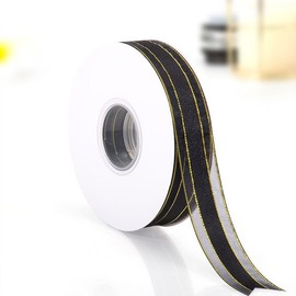 Black Satin Ribbon 25mm x 50Yards,Gift Wrapping Ribbon for Decoration and DIY Project