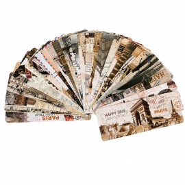 COMFORTIS Bookmarks, Stylish Paper Bookmarkers, Bookmarks, Bookmarks, Antique Sepia, Vintage, Set of 30