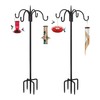 FEED GARDEN 92 Inch Four Shepherd Hooks for Outdoor,Bird Feeder