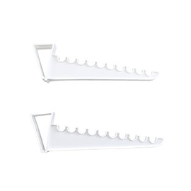 2 Pack Over The Door Valet Hook Space Saver Holds 10 Hangers Hanging System Closet Storage Organizer Laundry Ironing Rack Suits - Coats - Dresses Shirts Robes Closet Multi Purpose Hook