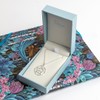 Heritage Dew Sterling Silver Open Tudor Rose Necklace of Length