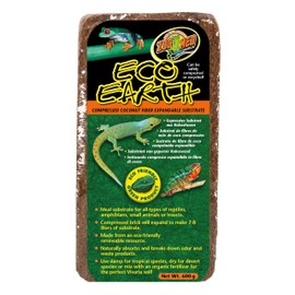 Eco Earth Compressed Coconut Fiber Substrate Single Brick, 2 Pack