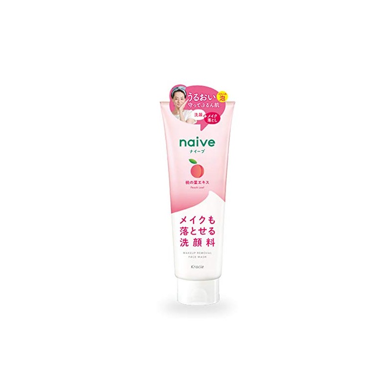 Naive Kracie New Cleansing Wash 130g – Peach Leaf Extract