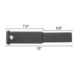 Trailer Hitch Extender, Fits for 2" Receiver Hitch Adapter,Trailer Hitch Extension Tube Extender, 12 inch Length Tube Extension, with 5/8 inch Hitch Pin and Clips, 3500 lbs GTW, Black