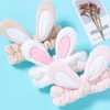 Wine & Cook Artbox/Wine & Cook Rabbit Velvet Face Wash Headband Rabbit Headband - Pink / 아트박스/와인앤쿡 래빗 벨벳 세안밴드 토끼 머리띠 - 핑크