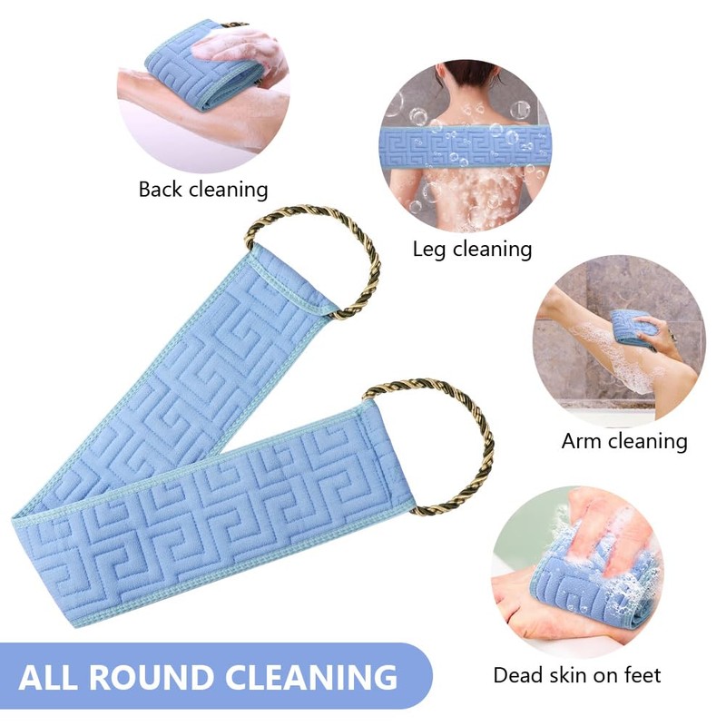 Exfoliating Back Scrubber for Shower, 34 Inches Back Scrubber with