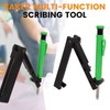 Multipurpose Scribing Tool Adjustable Contour Scriber with Pen Woodworking Measuring