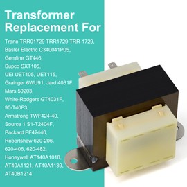 Hipoilk 24V Transformer Furnace HVAC Replacement for Trane TRR01729 TRR1729, Supco SXT105, Basler Electric C340041P05, Jard 4031F, Packard PF42440, White-Rodgers 90-T40F3, Honeywell AT140A1018