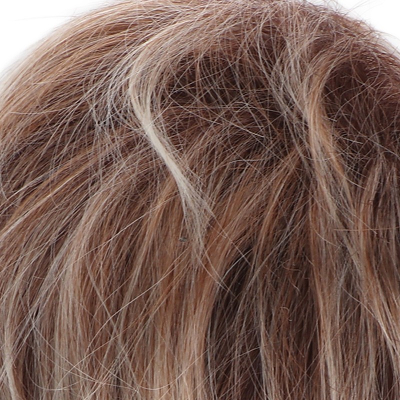 Woman Short Wig Synthetic Layered Straight Fluffy Heat Resistant Soft