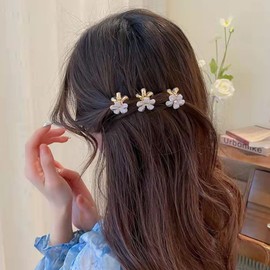 20Pcs Mini Hair Clips, BetterJonny Small Flower Claw Clips Cute Crystal Hair Claw Clips Hair Barrettes Hair Accessories for Women Girls