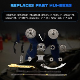 12608580 90537338 Timing Chain Kit Engine Timing Chain Kit Fits for 2011-2017 Terrain, for 2011-2016 LaCrosse, for 2011-2017 Regal 2.2L 2.4L Replace OE 90537337 917-254 12621505 917-270