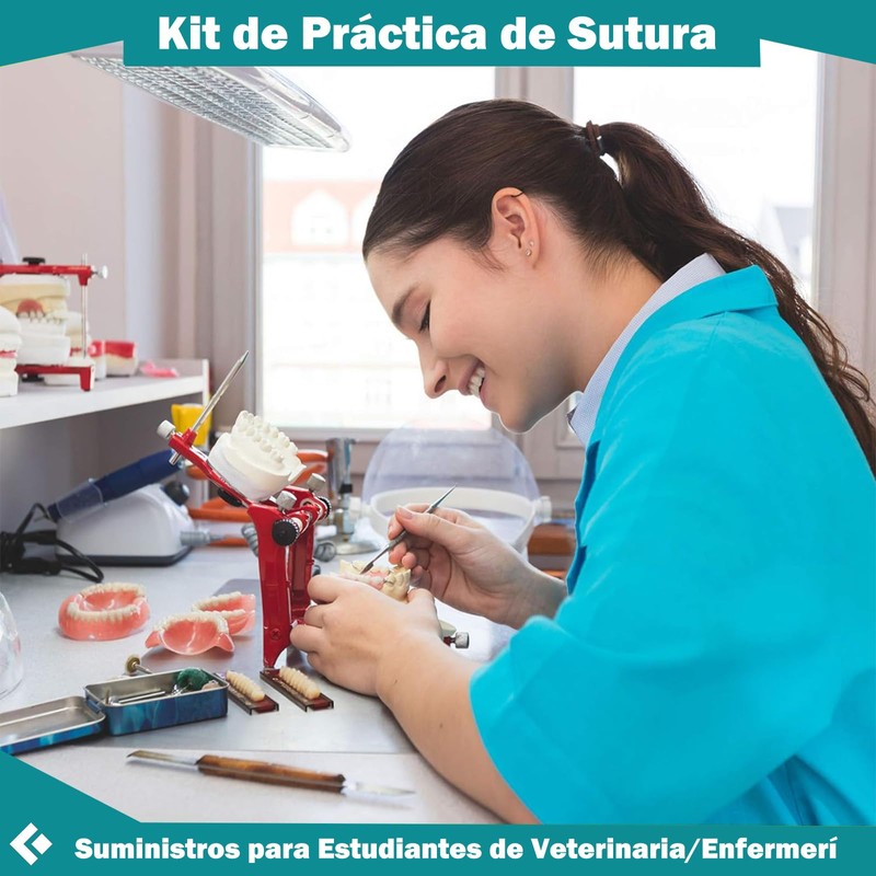 Kit de Práctica de Sutura 22Pcs, Herramientas de práctica de