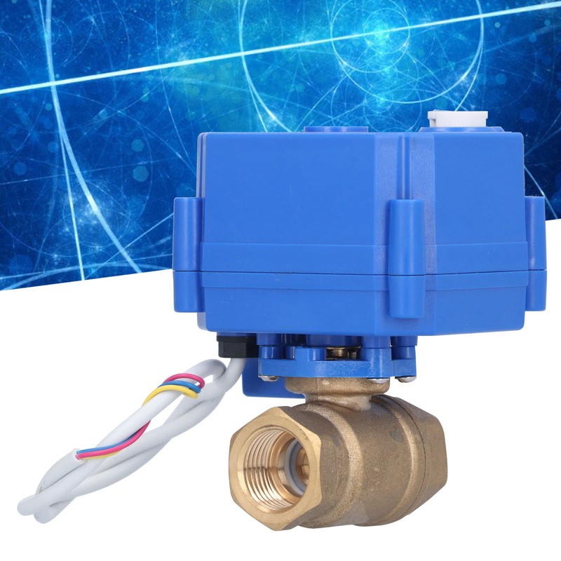 Motorized Ball Valve Brass Straight Pipe Pressure Device with Switch