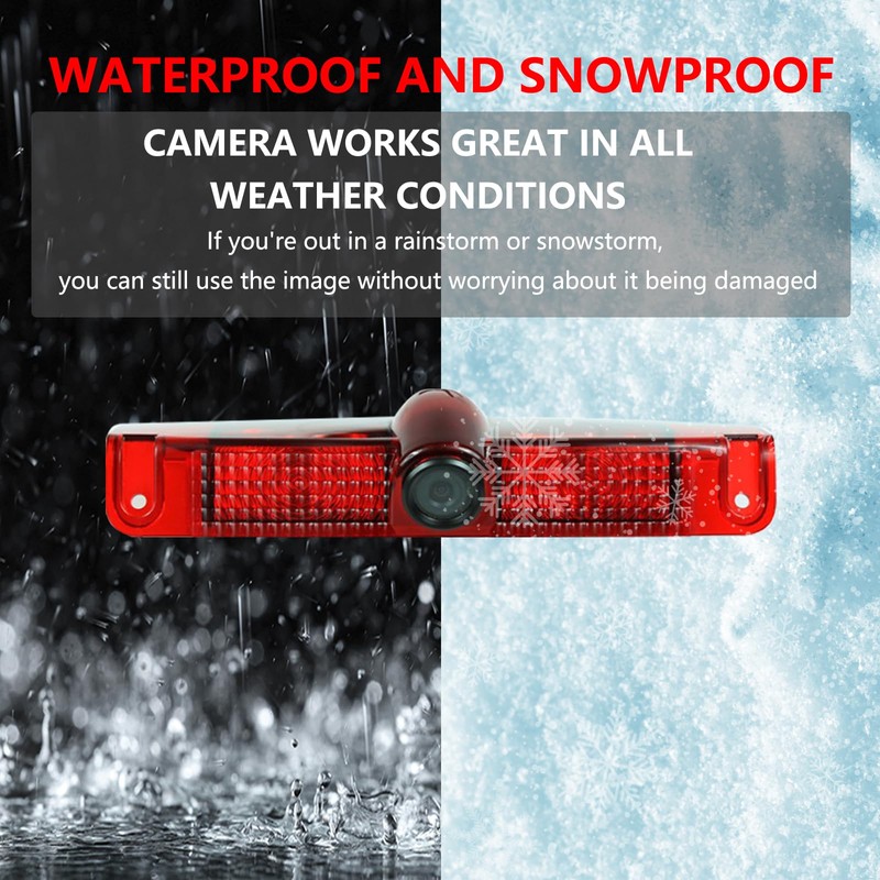 Fancemot Third Brake Light Rear View Reverse Backup Camera Compatible