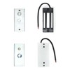 QWORK Electric Magnetic Lock, 2 Pack 60kg 130LBs Holding Force