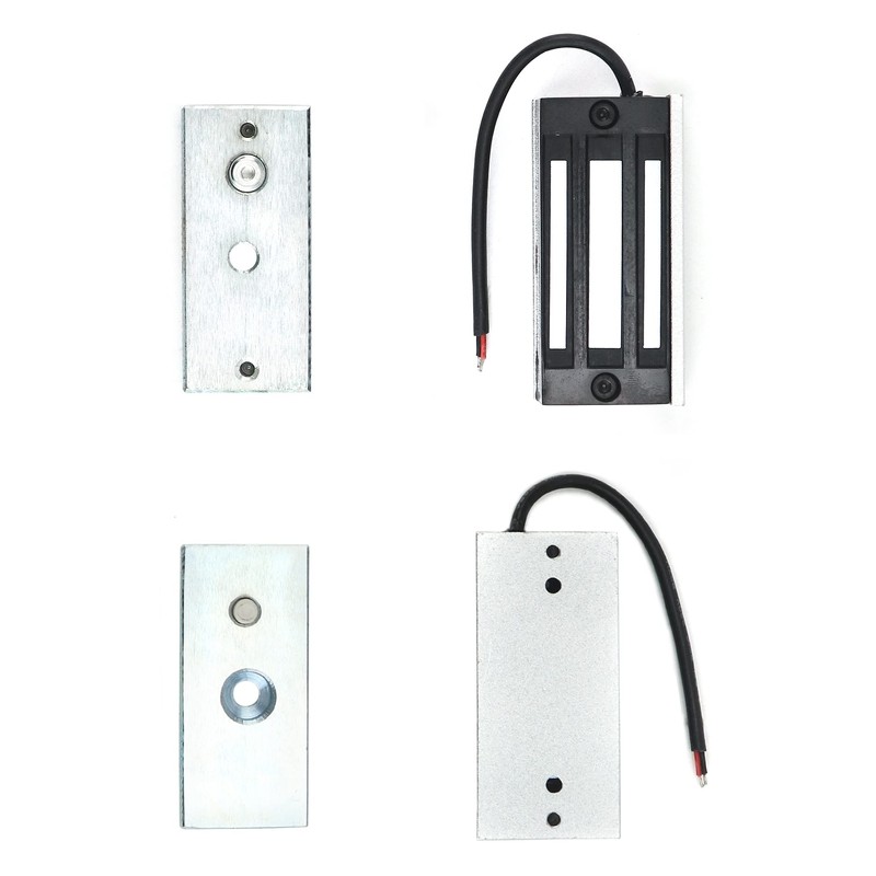QWORK Electric Magnetic Lock, 2 Pack 60kg 130LBs Holding Force