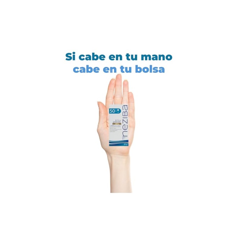 Bloqueador solar en barra SPF 50+, 20gr, Efecto BLUR, Mineral,