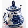 Porcelain Gzhel teapot coffee server handmade in Russia 650ml