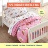 Wildkin Plush Blanket Bundle with Cotton 4 Pc Toddler Bed