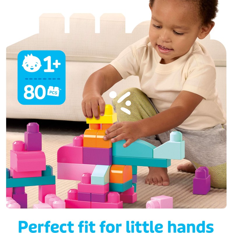 MEGA BLOKS First Builders Toddler Blocks Toys Set, Big Building