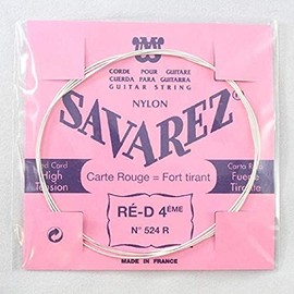 SAVAREZ サバレス クラシックギター弦 ピンクラベル ノーマルテンション4弦 524R (4st)
