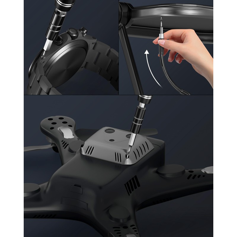 YESDEX Precision Screwdriver Set, 132in1 Magnetic Bits Screw Kit, Laptop