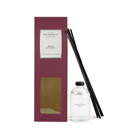 Pecksniffs Classic Reed Diffuser Set | Rose & Peony | Aromatic Rose & Peony | Fragrance Diffuser Scents | Reed Diffusers for Home | 200ml