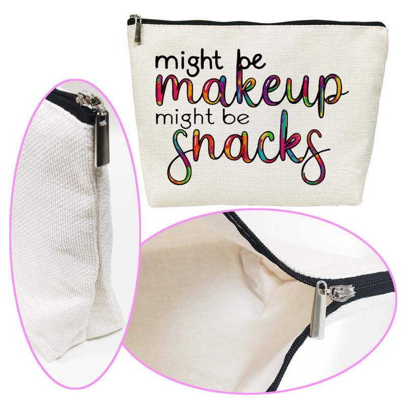 SIUNY Might Be Makeup Might Be Snacks Cosmetic Bags -
