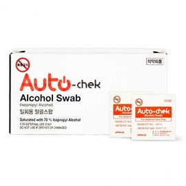 Autocheck disposable alcohol swab 100 sheets 2ea