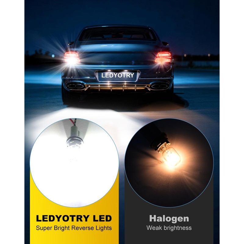 921 LED Bulb White Reverse Lights, CAN-Bus Error Free T15