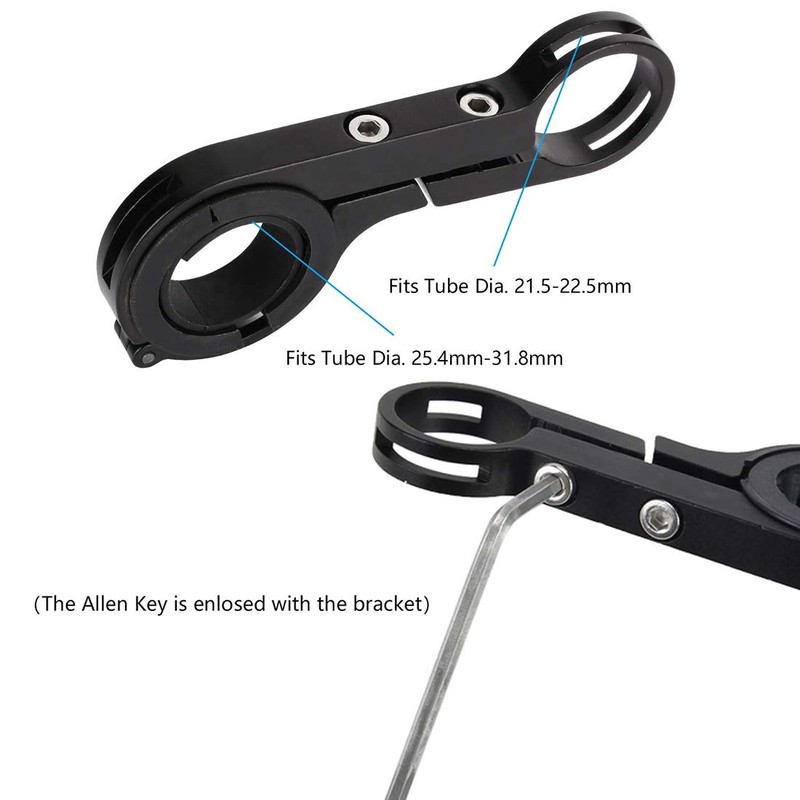 XNX Bike Bicycle Double Handlebar Extender Extension,20 cm Aluminum Alloy