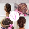 2pcs Ponytail Pull Through Hair Hoop Tool, Braiding Tool topsy
