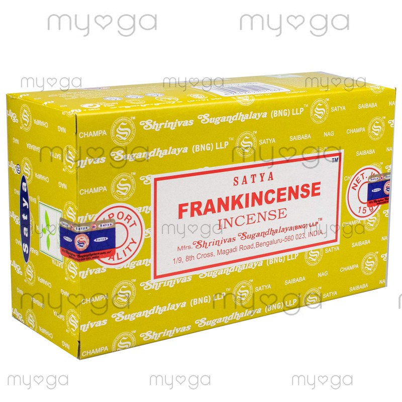 156 Satya Frankincense Incense Sticks 180 Grams (12 boxes of