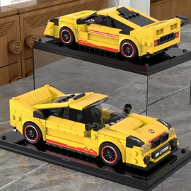 Mould King Speed Champion EVO 38 Racing Car DIY Building Blocks Set & Display Case,Creative Classic Cars for Boys Age 8-12, 27088 Cool Vehicles Model Toys Birthday Gifts for Adults and Kids,466 PCS