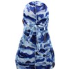 Men Camo Silk Durag Long Straps Silky Durags Bandana Waves