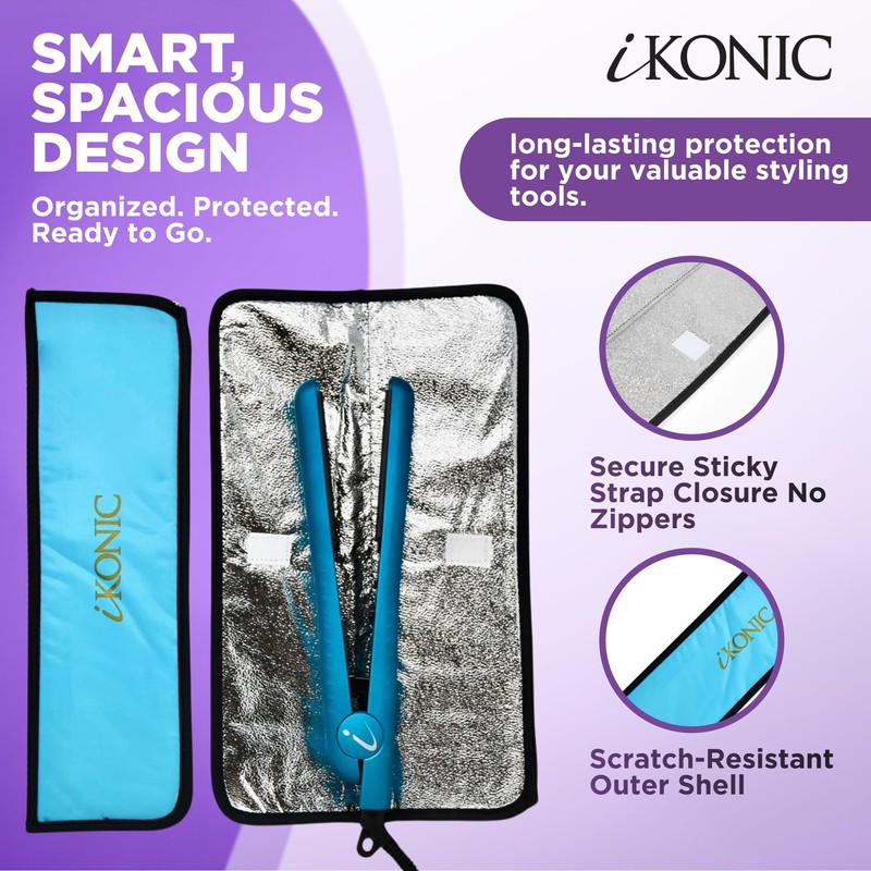 IKONIC Heat Resistant Hair Tools Travel Bag - Compact Storage