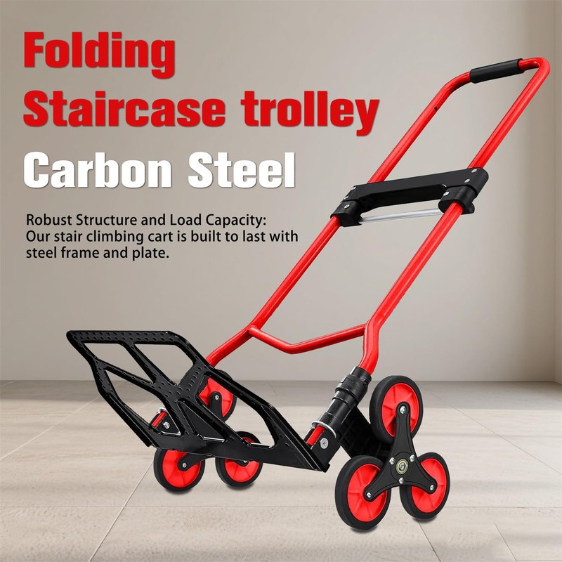 findmall Heavy Duty 440lb Stair Hand Truck Folding Dolly Cart