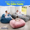 Hobestluk 4FT Bean Bag Chair Large Beanbag with Removable Cover